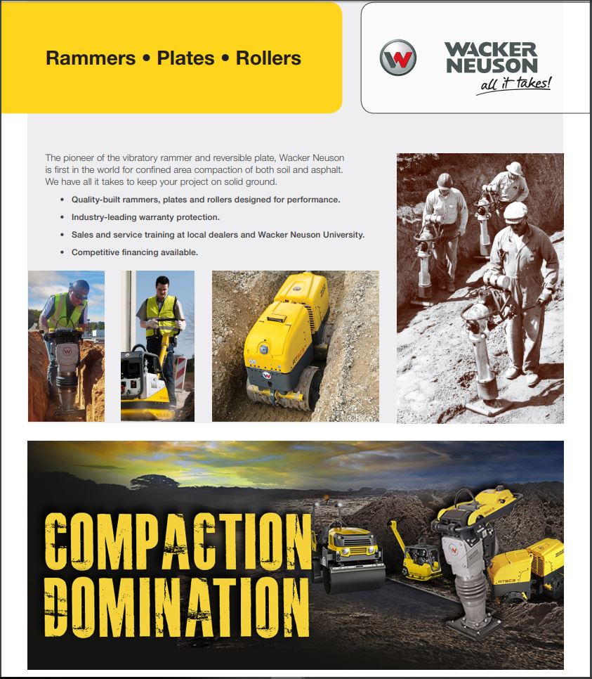 Rammer/Plates/Rollers